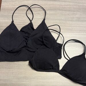 Essentials Black bikini top/bras